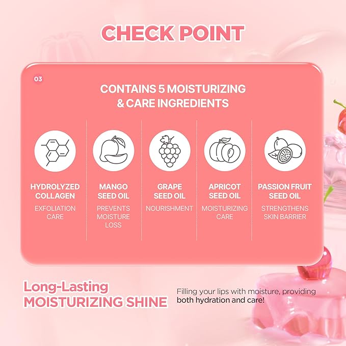 lilybyred Tangle Jelly Balm | Korean Hydrating & Nourishing Lip Gloss, High Shine Finish, Plumping & Volumizing Effect, Bouncy Jelly Texture, Squeeze Tube Formula, 0.30 fl. oz. (04 Lychee Jelly Bite)