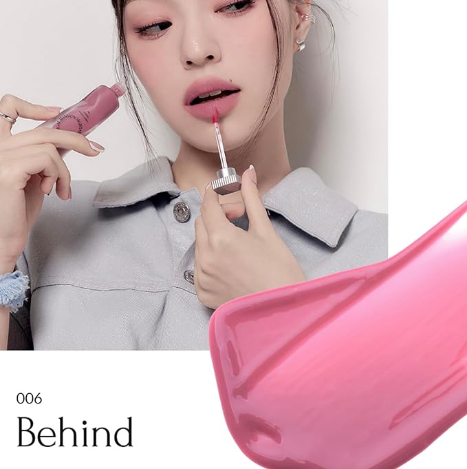 Objet Water Lip Stain Matte Lipstick – (Watery to Blurry Tint), Long-Lasting, Hydrating, Waterproof Wear – K-Beauty Liquid Lipstick for Women, Bold Red Tinted Gloss (006 BEHIND)