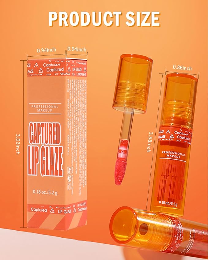 Tinted Lip Gloss-1Pcs Hydrating Non-Stick Rose Pink Lip Tint Stain Liquid Lipstick,Glow Reviver Lip Care Oil Lipstain,Longlasting Waterproof Moisturizing Lipgloss Lip Makeup Gift for Women-03