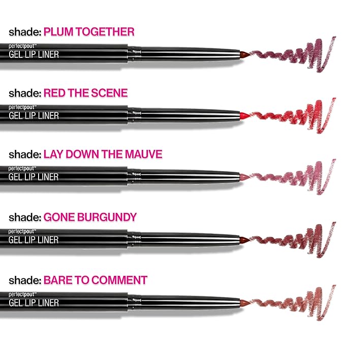 wet n wild Perfect Pout Matte Retractable Gel Lip Liner Pencil, Rich Creamy Long Lasting Color, Well-Defined and Flawless Application, Vegan & Cruelty-Free - Red The Scene