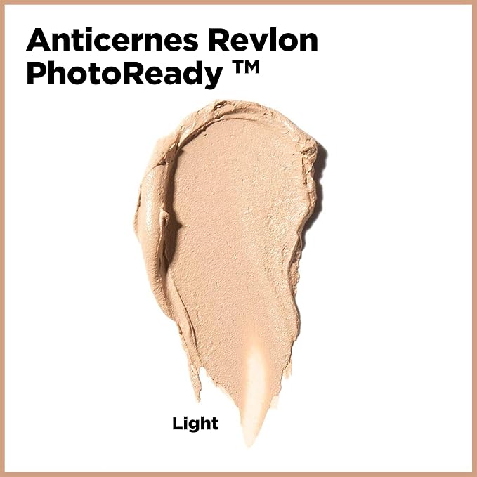 Revlon Concealer Stick, PhotoReady Face Makeup for All Skin Types, Longwear Medium- Full Coverage with Creamy Finish, Lightweight Formula, 002 Light, 0.11 Oz