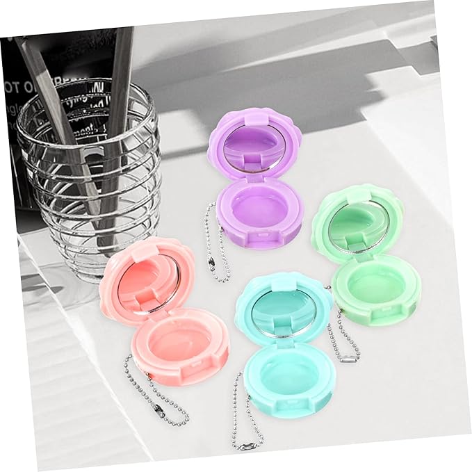 4Pcs Refillable Empty Eyeshadow and Lipstick Cases Versatile Makeup Containers for Depotting Cosmetics for Women and Girls