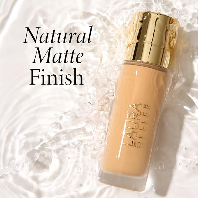 LAURA GELLER NEW YORK Redness Care Kit: Double Take Liquid Foundation, Deep + Ideal Fix Concealer, Deep + Baked Blurring and Setting Powder, Tan/Deep