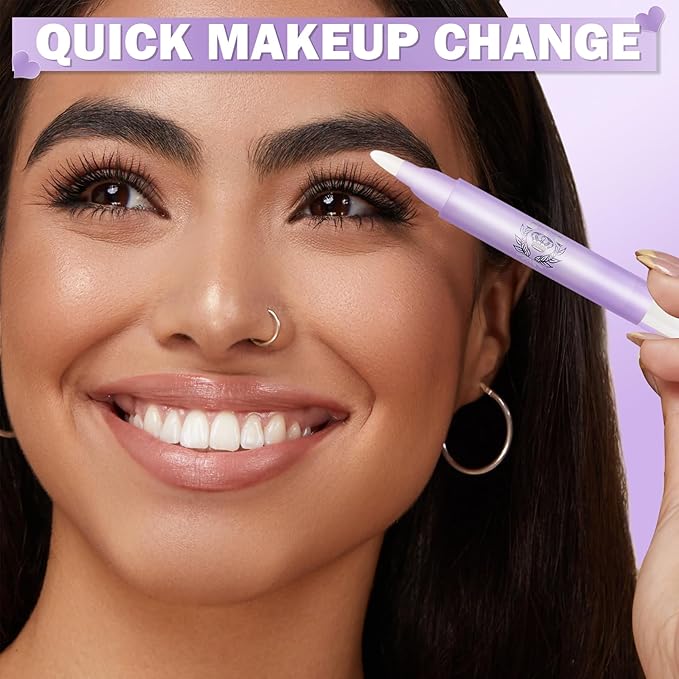 DAMUSI Makeup Remover Pen,2PCS Quick Fix Makeup Eraser Pen Correct Makeup Mistakes for Mascara Fixer Eyeliner Lipstick,Travel-friendly Make Up Removers Pen (Make-up Remover Not Included)