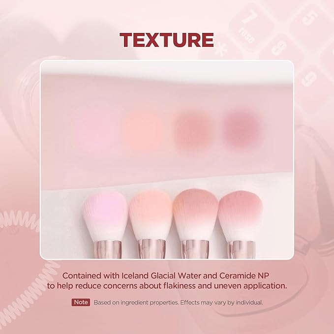 lilybyred Luv Beam Blur Cheek | Heart-Shaped Korean Powder Blush, Silky Texture, Lightweight, Soft Blurring Matte Finish, Long-Lasting, Natural Flush, Floral Woody Scent, 0.14 oz. (04 Blurry Rose)