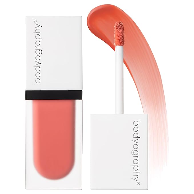Bodyography Color Cassette Liquid Blush and Lip Tint - Multi Tasking Liquid Blush and Lip Product - Tempo