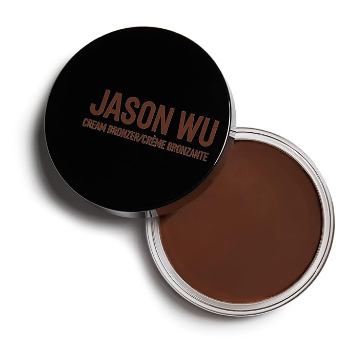 Jason Wu Beauty Cream Bronzer – Antioxidant-Rich Cream-to-Powder Bronzer with Velvet Matte Finish – Nourishes and Hydrates – Sculpted Sun-Kissed Look (Dark)