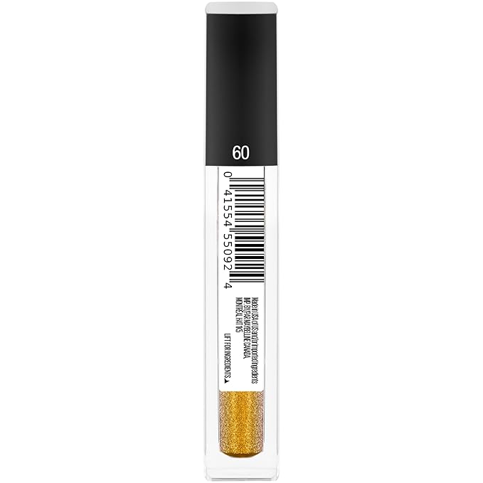 Maybelline New York Lip Studio Glitter Fix Glitter Lip Gloss Makeup, Gold Boost, 0.17 fl. oz.