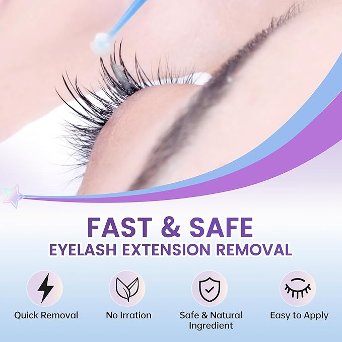Eyelash Extension Remover,Cream Lash Remover for Lash Extensions Lash Clusters Cream Lash Glue Remover Effectively,Low Irritation for Sensitive Skin for Professional or Salon Use LaWink