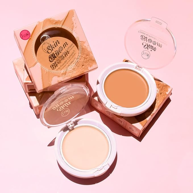 J.CAT BEAUTY Skin Bloom Cream to Powder Compact, Taupe, Women's Makeup and Accessories