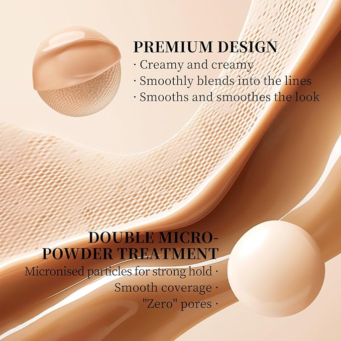 zeesea Multi-Use Makeup Stick - Essence, Concealer, Face Creams, Long-lasting Smooth Skin Coverage, Brighten Skin Color, 0.45oz (12.8g) with Foundation Brushes