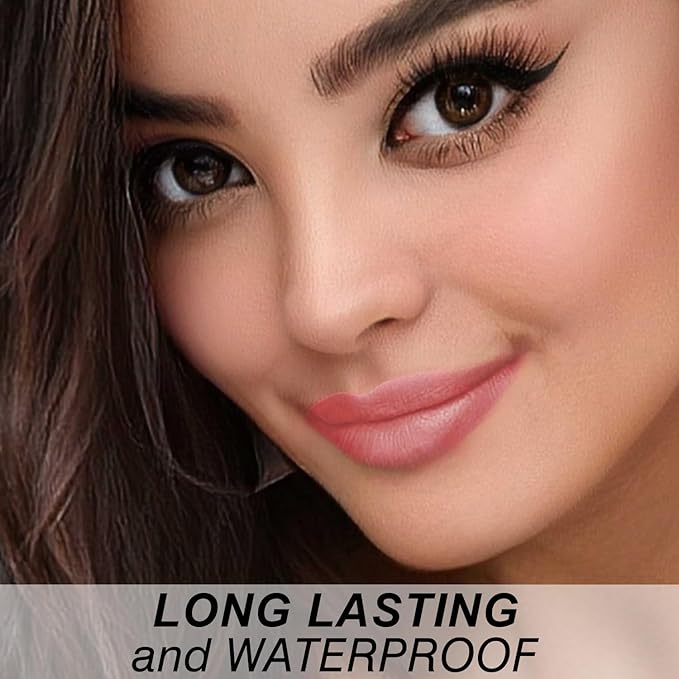 Matte Bullet Long Wear Lipstick - Vegan and Cruelty-Free - Smudge and Waterproof Matte Lipstick with Moisturizing Formula - All Day Comfort - (Rose Petal #12)