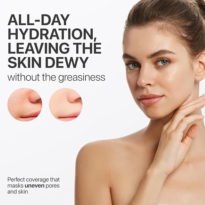 Hydrating Face Primer that Effectively Minimizes Pores, Creating an Even Base for Makeup and Ensuring Its Durability Throughout the Day