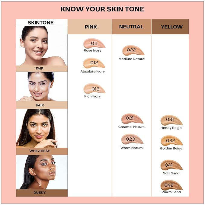 All Day Hydra Matte Foundation With SPF 30 - Rose Ivory | 3-in-1 Foundation Moisturizer Sunscreen | Oil Free With Vitamin C | 0.85 Fl Oz/25ml