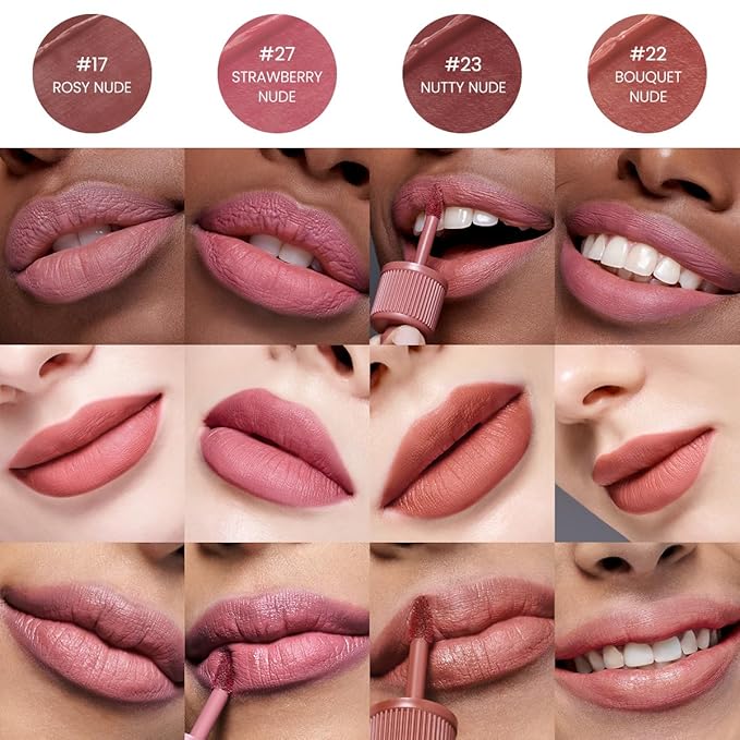 Peripera Ink the Velvet Lip Tint - High Pigment Color, Longwear, Weightless, Not Animal Tested, Gluten-Free, Paraben-Free (002 CELEB DEEP ROSE (NEW))