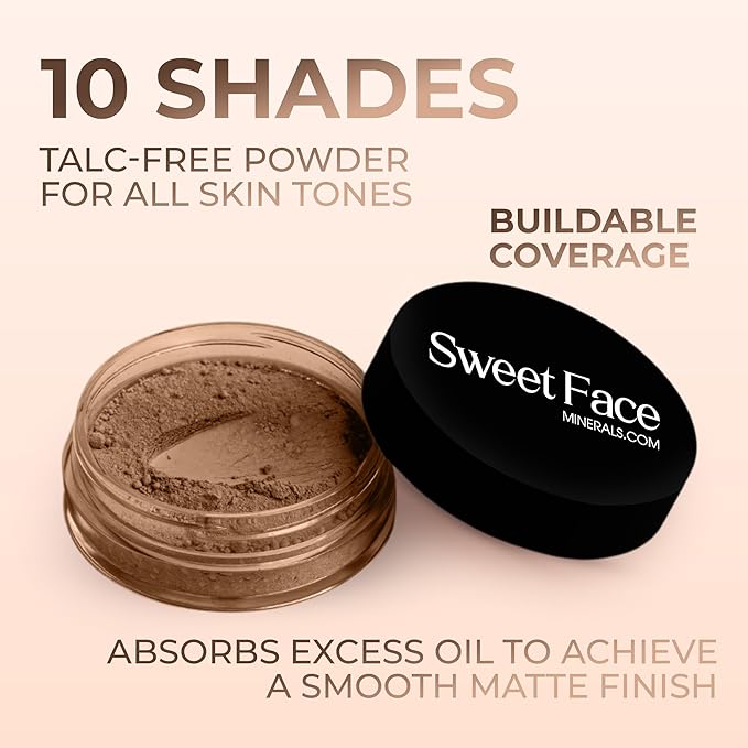(Cocoa) (5gm Jar) FOUNDATION Mineral Makeup with SPF 18+, Full Coverage Matte Loose Powder, Bare Face Cosmetics