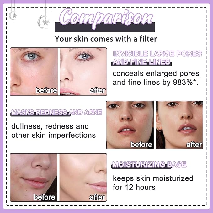 Tri-Color Corrector Isolation Cream, One Step Correcting Facial Serum Makeup Primer Base, Moisturizing Flawless Foundation