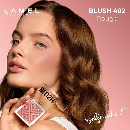 Coral Blush Cheek Color Mini - Blendable Natural Blush Powder - Enhances & Defines Shapes & Features - Shading & Contouring Powder - 4 Universal Shades - 403 (Coral) - 3.8g / 0.13 oz