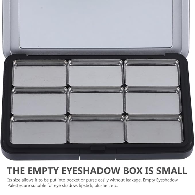 Empty Eyeshadow Palette Refillable Eyeshadow Palette Empty Makeup Palette Storage Box for Lipstick Blush