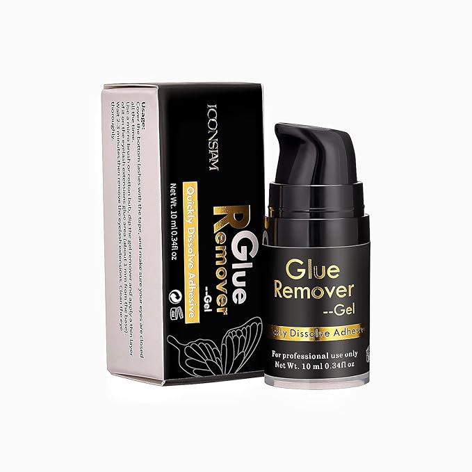 Eyelash Extension Remover Gel, Gentle Lash Remover Gel, Eyelash Adhesive Remover, Low Irritation Lash Remover for Sensitive Skin (Glue remover-gel(10ml))