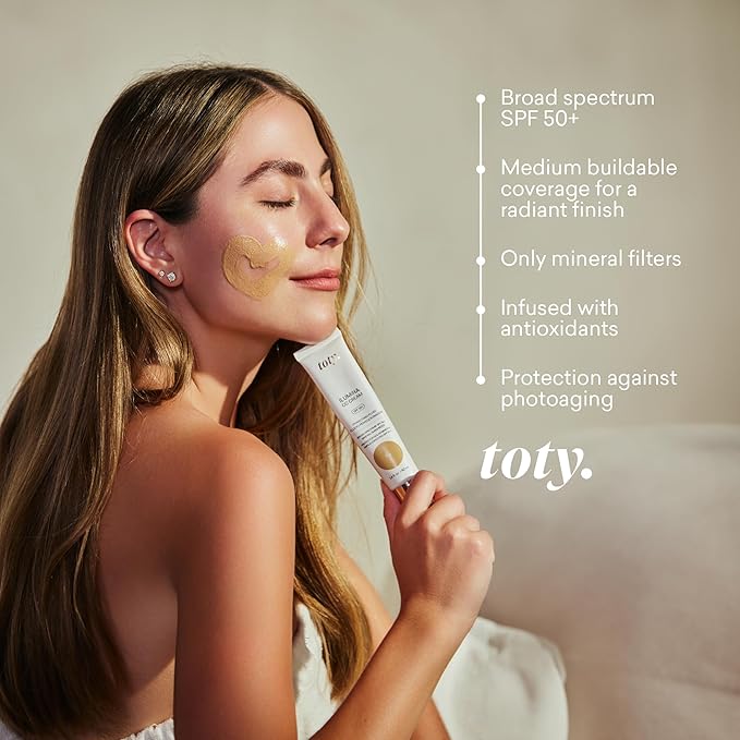 by Sofia Vergara - lumina CC Cream SPF 50+, 100% Mineral Color Correcting Cream - Medium Coverage Foundation & Broad Spectrum Sunscreen for Face - Non Comedogenic - 1C IVORY NUDE
