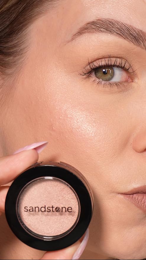 Highlighter – Hypoallergenic Face Highlighter - High Glossy Face Illuminator with Natural Finish - Pearl Shimmer - Smooth silky Powder Makeup (Rose Glow, 3 g)