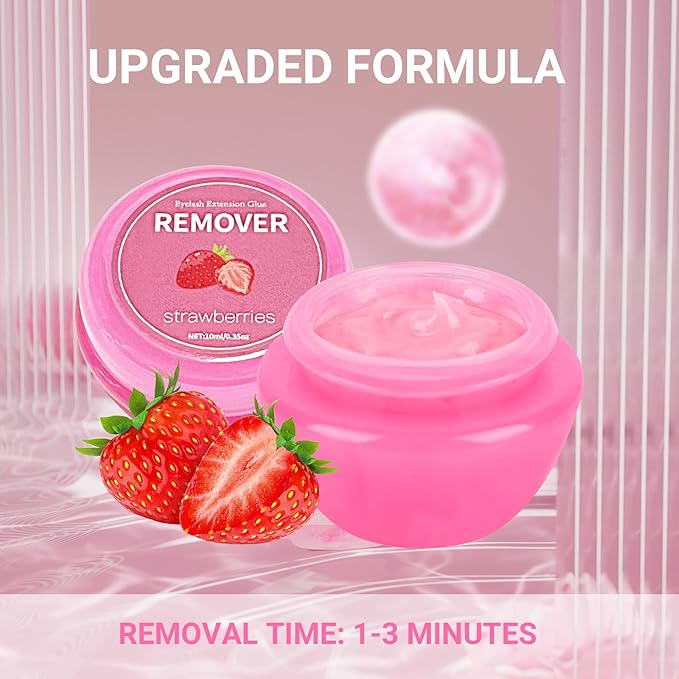 Eyelash Extension Remover - 10g Eyelash Glue Remover for Lash Extensions, Professional Salon Lash Glue Remover Low Irritation for Sensitive Skin