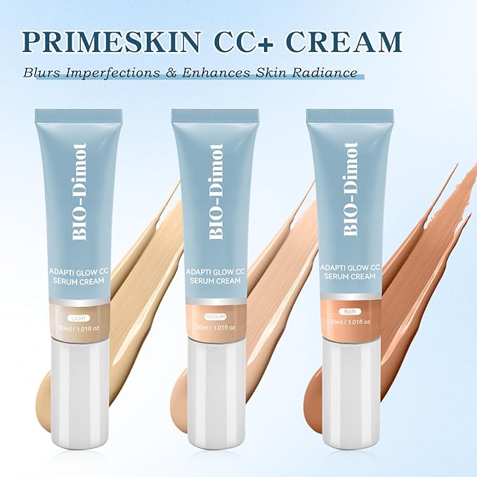 Creme CC Cream for Women, Lightweight Moisturize All-Over Complexion Perfector – Long-Lasting CC Cream Foundation - Waterproof & Transfer-Resistant Skin Tint 30ML (Medium, 30ml)