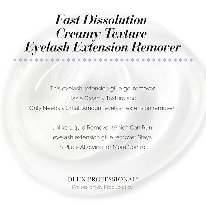 Eyelash Extensions Gel Glue Remover - 15ml, Clear Natural Pigment, Professional Korean Eyelashes Extensions Adhesive Remover Gel Type, Fast Dissolution, Eyelash Extension Supplies (GEL REMOVER)