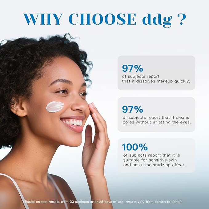 DDG Cleansing Balm-Makeup Remover Balm for Sensitive Skin,Facial Cleanser for Heavy Makeup Removal,with Natural Plant Oils,Nourish & Hydrate(100ml+50ml)