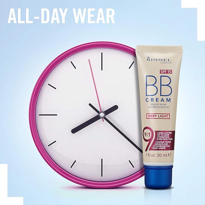 Rimmel London BB Cream, Very Light, 3 ml