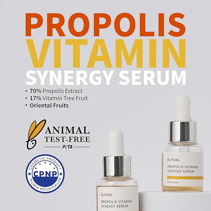 IUNIK Calendula Jojoba Oil Cleanser Gentle Makeup Remover Pore Cleansing Oil & Rose Galactomyces Synergy Serum, Tea Tree Relief Serum, Propolis Vitamin Synergy Serum Trial Travel Kit Korean Skincare