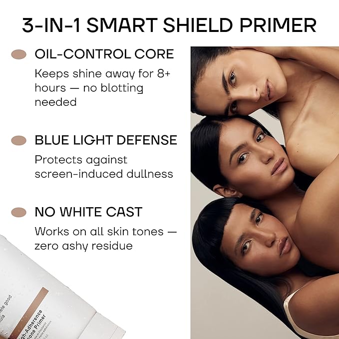 Hydrating Face Primer, lightweight makeup base, improves skin texture, suitable for all skin types, long-lasting and nourishing, paraben-free.