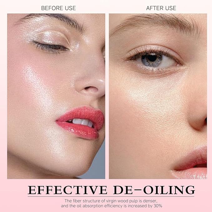 Oil Blotting Sheets For Face,Travel-Size Oil Blotting Sheets - Pocket-Friendly & Practical,Slotted Roll-On Oil Absorbing Paper,Ultra-Thin & Breathable,Lightweight Design 5M+5Mreplacement