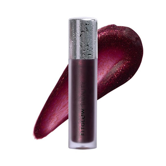 FITGLOW Beauty - Lip Colour Serum | Vegan, Woman-Owned Clean Beauty (Jam - Blackberry Shimmery Sheer)