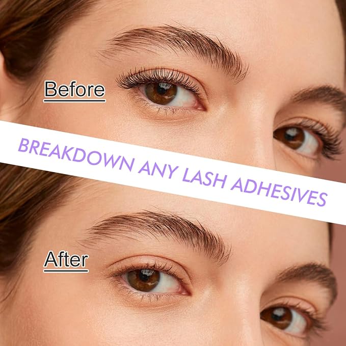 Lash Remover for Eyelash Extensions Low Irritation for Sensitive Skin Fast Dissolution, Grape Flavor Jelly for Salon,10g