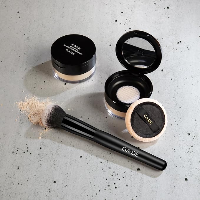 GA-DE Mirage Matifying Air-Light Setting Powder - Effortless Skin Blending, Shine-Free Lasting Makeup - Weightless Texture and Paraben-Free - 0.7 oz