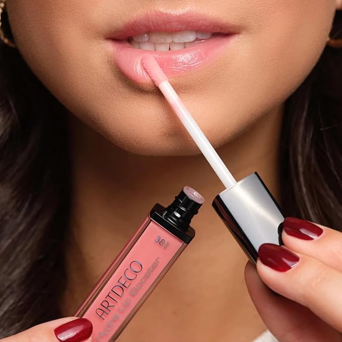 ARTDECO Hydra Lip Booster - Translucent Rose - Hydrating Lip Gloss with Boosting Effect - Hint of Color & Beautiful Shine - Non-Sticky Finish - Lip Care - Lip Oil - Makeup - Hyaluron - 0.21 Fl Oz