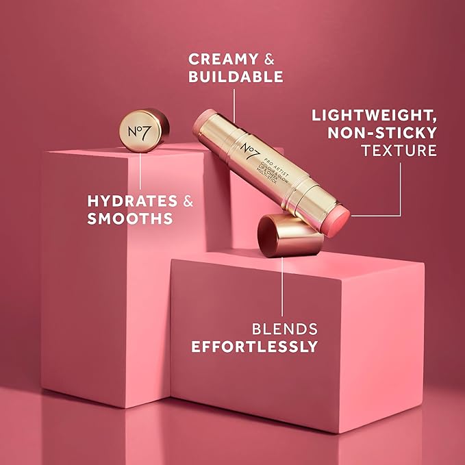No7 Pro Artist Bronze & Glow Duo - Soft Glow Cream Bronzer (Deep) + Bronze & Glow Multistick (Deep Bronze/Golden Glow) – Radiant, Sun-Kissed Finish