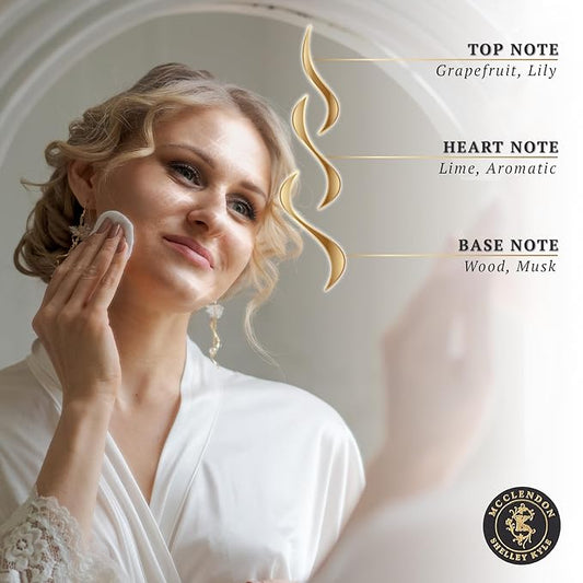 Shelley Kyle Mcclendon Talc Free Shimmer Powder, Body Powder, Dusting Powder, Leaves Skin Soft, Dry, Smooth, and Shimmering, 48g