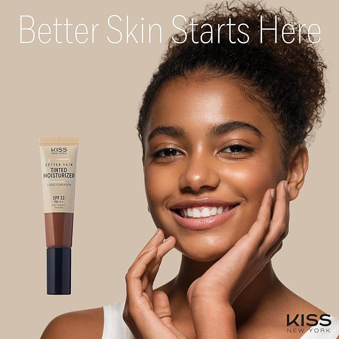 Tinted Moisturizer with SPF 32 PA+++ (Mocha), 12 Hour Hydrating Sunscreen for Face, No White Cast, Natural Radiant Finish, Medium Coverage, With Hyaluronic Acid, Vitamin E, Peptide