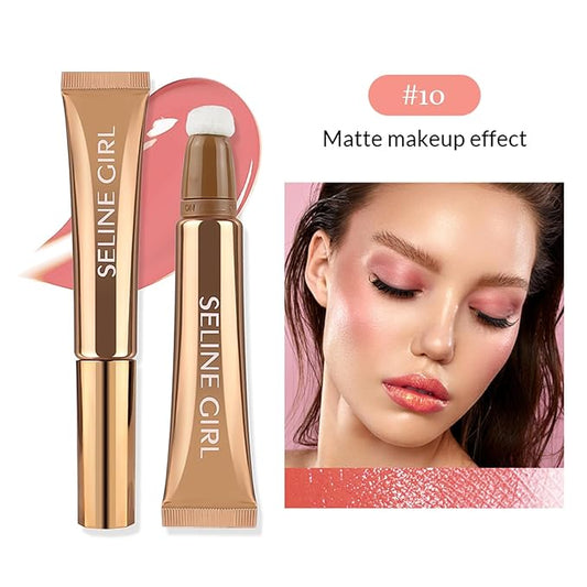 3-IN-1 Liquid Contour Stick, Highlighter & Blush & Contour Stick, Highlighter Stick Makeup, Multi-Purpose Contour Makeup, Cream Contour Long Lasting and Waterproof Cosmetic#10