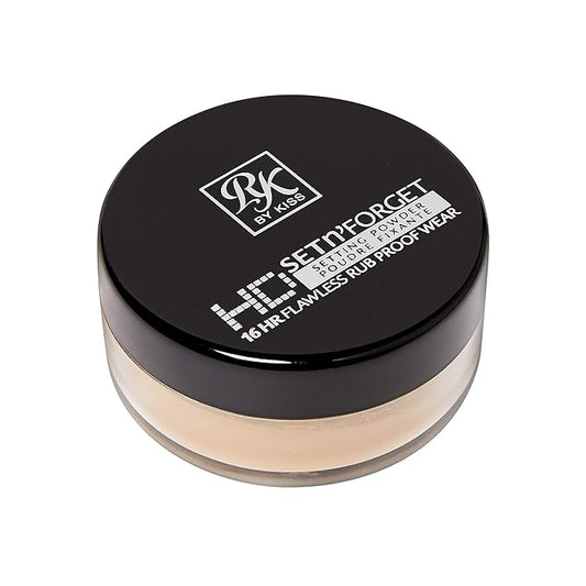 Ruby Kisses Loose Setting Powder 0.4oz, Weightless, Smooths, Mattifying Finish and Shine Control, Pure Silica Mineral Powder (Earth)
