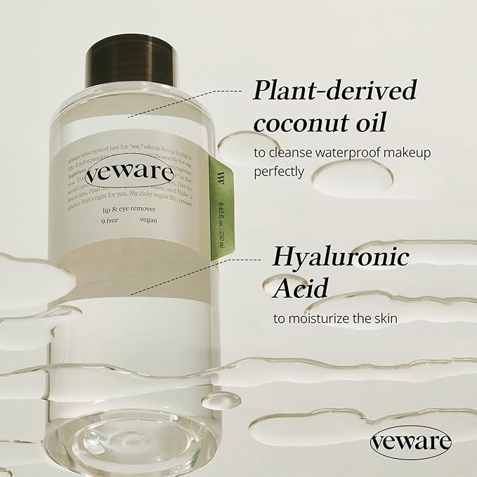 Vegan Lip & Eye Remover 8.45 fl.oz and Vegan Whipping Cleanser 5.29 oz Bundle l Waterproof Makeup Remover, Mild Daily Cleansing