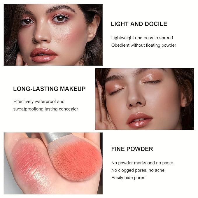 6 Colors Cream Blush & Concealer Contour Palette, Carla Secret Makeup Palette with 11 Pcs Makeup Brush Set, Long Wearing Blendable Full Coverage Foundation