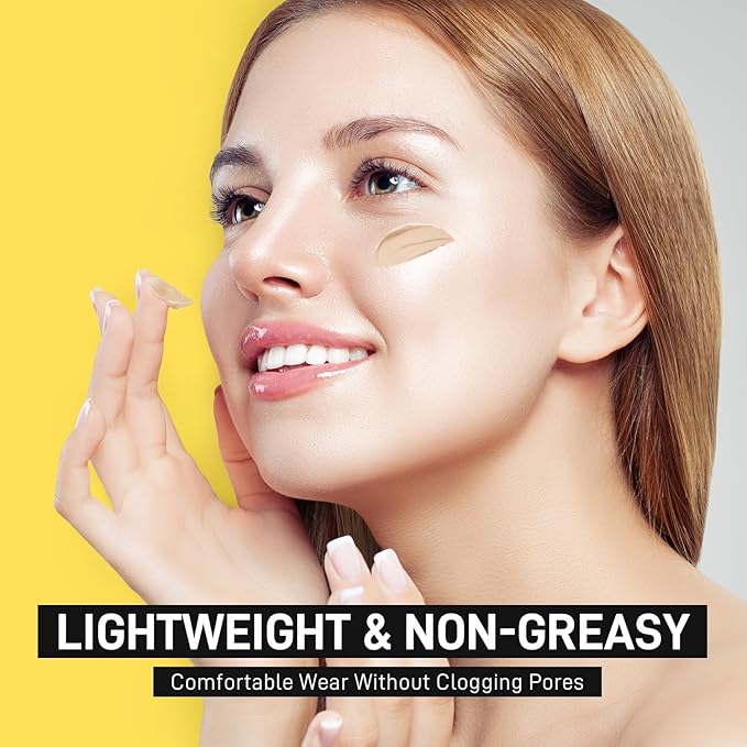 Tinted Moisturizer with SPF 50:Enaskin Naturals Face Tinted Sunscreen with Light Sheer Coverage, UVA/UVB Protection with Broad Spectrum PA+++ - 1.7 oz