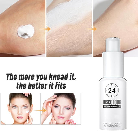 Concealer Moisturizing Gradient Foundation, Oil Control Long Lasting Waterproof Full Coverage Color Correcting Foundation