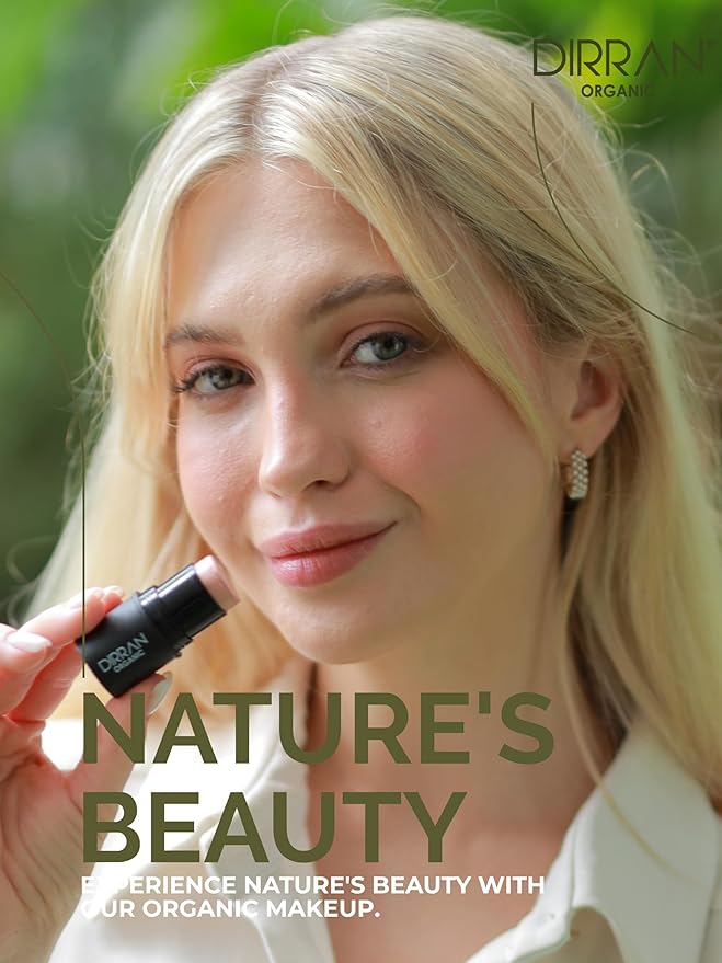 3 in 1 Natural Ingredient 90% Organic Blusher Stick For Lips, Eyes, & Cheeks, Hydration And Natural Beauty Apply directly And Blend With Fingertips, Small Enough to Carry (ROSE GOLD)