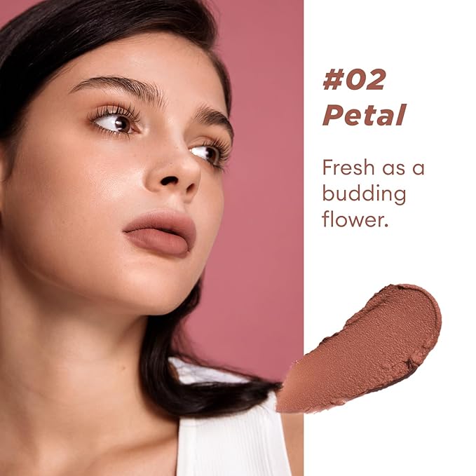 ITY Velvet Matte Finish Lip Stain-Mousse Textured Lip Clay, Conceals Lip Lines, Rich Pigment Lip Tint Lipsticks,3 Pack, 0.14 oz (4g) in Petal, Apricot, Radiance