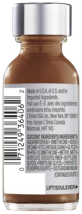 L’Oréal Paris Makeup True Match Super-Blendable Liquid Foundation, Milk Chocolate N10, 1 Fl Oz,1 Count